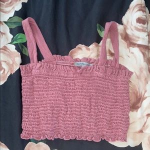 Scrunched up crop top!